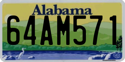 AL license plate 64AM571