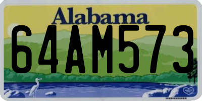 AL license plate 64AM573