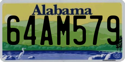 AL license plate 64AM579