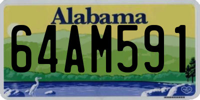 AL license plate 64AM591