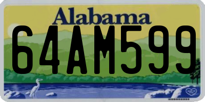 AL license plate 64AM599