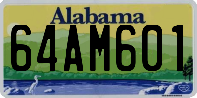 AL license plate 64AM601