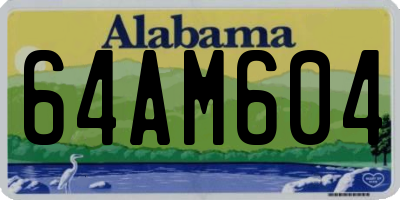 AL license plate 64AM604