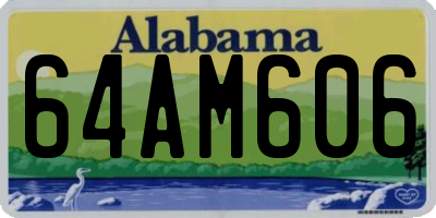 AL license plate 64AM606