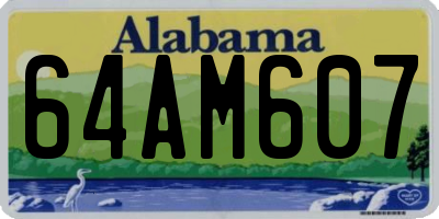 AL license plate 64AM607