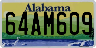 AL license plate 64AM609
