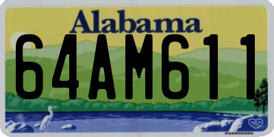 AL license plate 64AM611