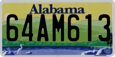 AL license plate 64AM613