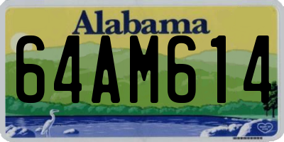 AL license plate 64AM614