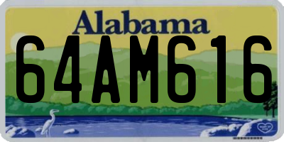 AL license plate 64AM616