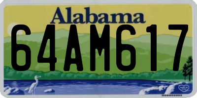 AL license plate 64AM617