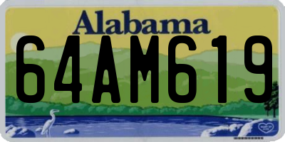 AL license plate 64AM619