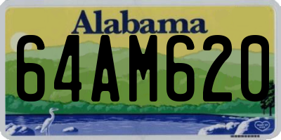 AL license plate 64AM620