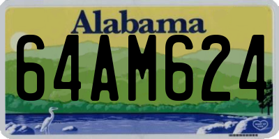 AL license plate 64AM624