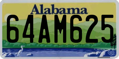 AL license plate 64AM625
