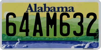 AL license plate 64AM632