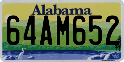 AL license plate 64AM652