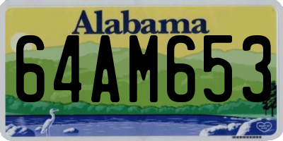 AL license plate 64AM653