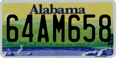 AL license plate 64AM658