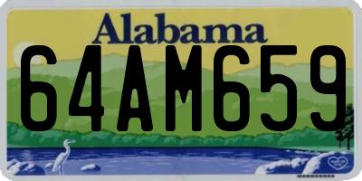 AL license plate 64AM659
