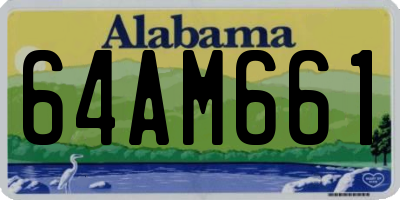AL license plate 64AM661