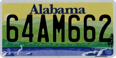 AL license plate 64AM662