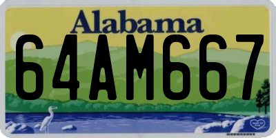 AL license plate 64AM667