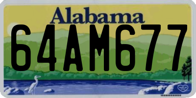 AL license plate 64AM677