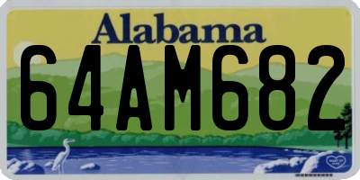 AL license plate 64AM682