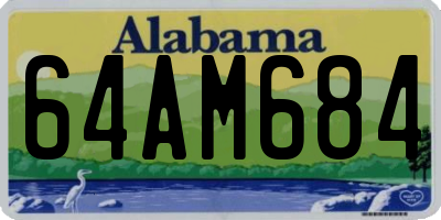 AL license plate 64AM684