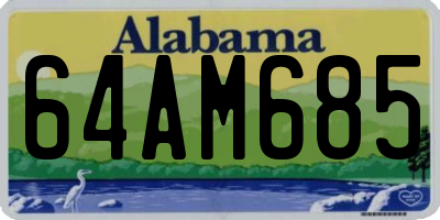 AL license plate 64AM685