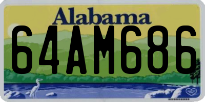 AL license plate 64AM686