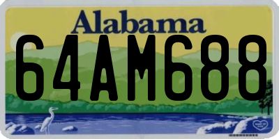AL license plate 64AM688