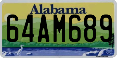 AL license plate 64AM689