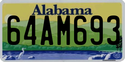 AL license plate 64AM693