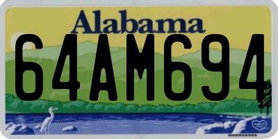 AL license plate 64AM694