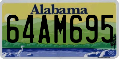 AL license plate 64AM695