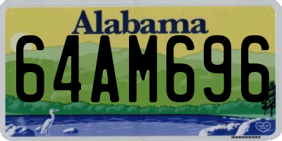 AL license plate 64AM696