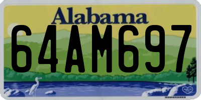 AL license plate 64AM697