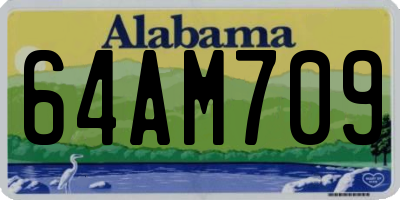 AL license plate 64AM709