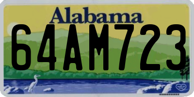 AL license plate 64AM723