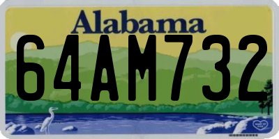 AL license plate 64AM732