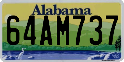 AL license plate 64AM737