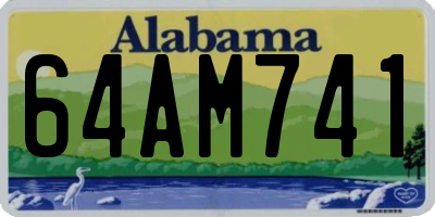 AL license plate 64AM741