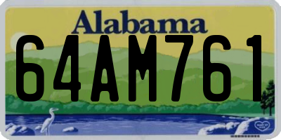 AL license plate 64AM761