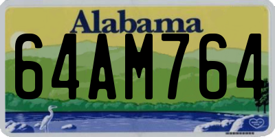 AL license plate 64AM764