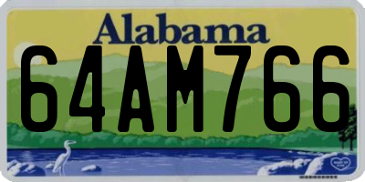 AL license plate 64AM766