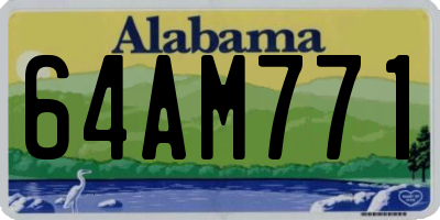 AL license plate 64AM771