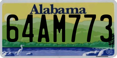 AL license plate 64AM773