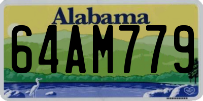 AL license plate 64AM779